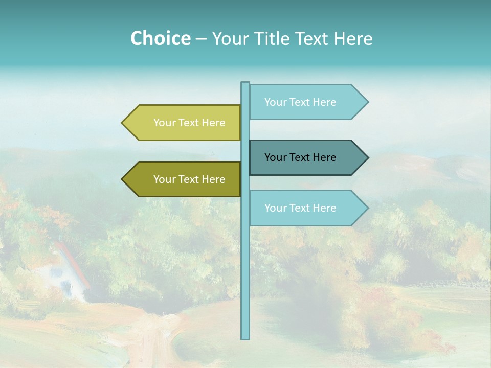 Seasson Oil Green PowerPoint Template
