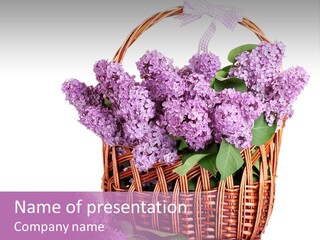 Tree Bunch Bouquet PowerPoint Template