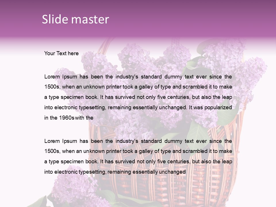 Tree Bunch Bouquet PowerPoint Template