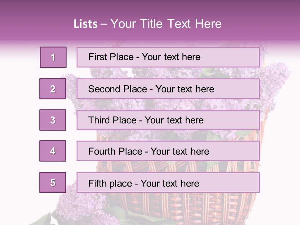 Tree Bunch Bouquet PowerPoint Template