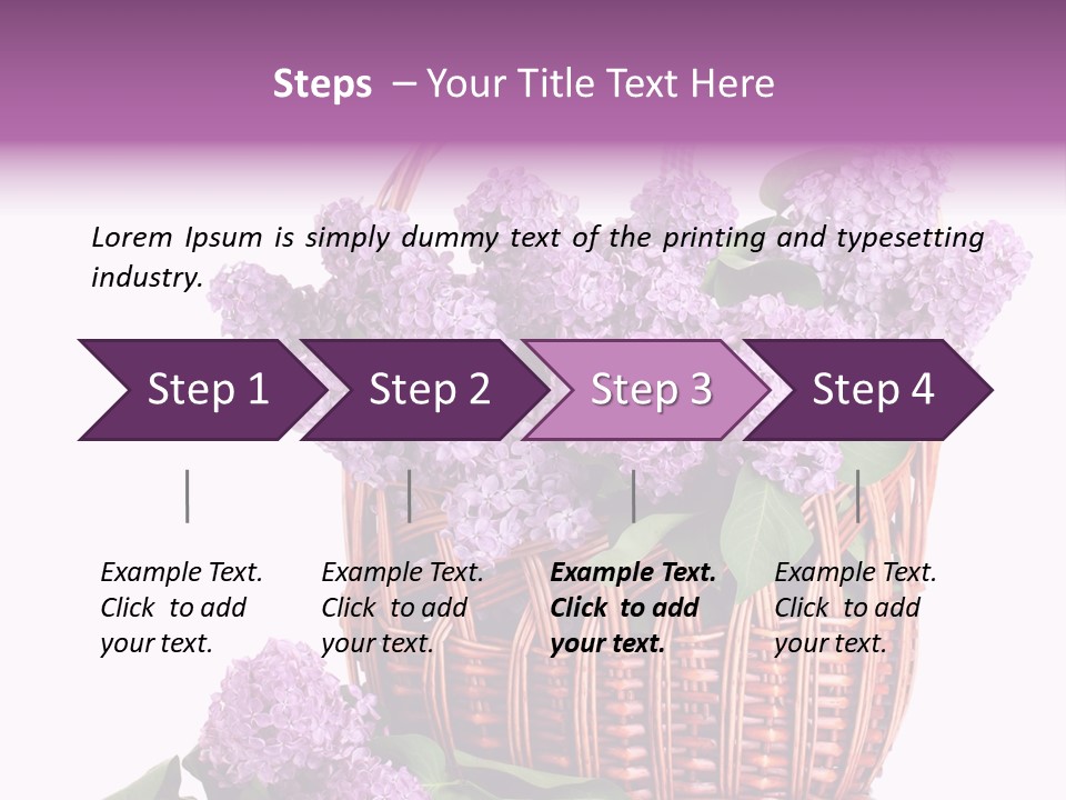 Tree Bunch Bouquet PowerPoint Template