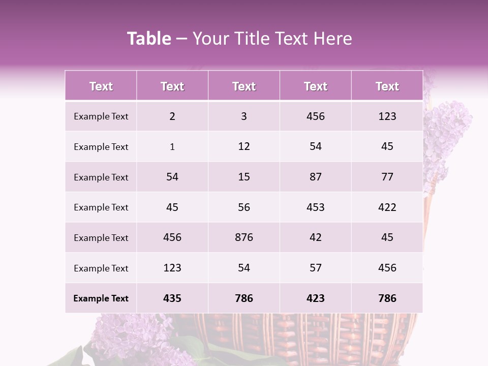 Tree Bunch Bouquet PowerPoint Template