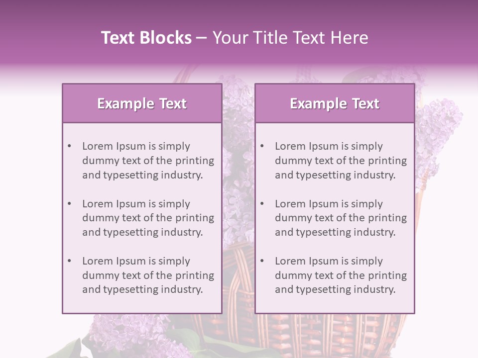Tree Bunch Bouquet PowerPoint Template
