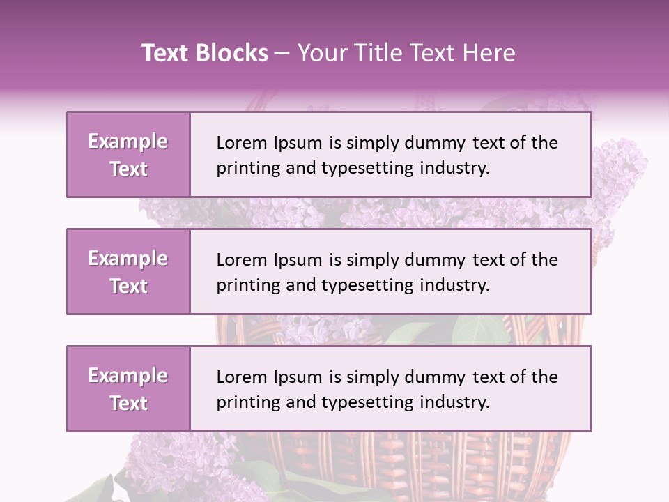 Tree Bunch Bouquet PowerPoint Template