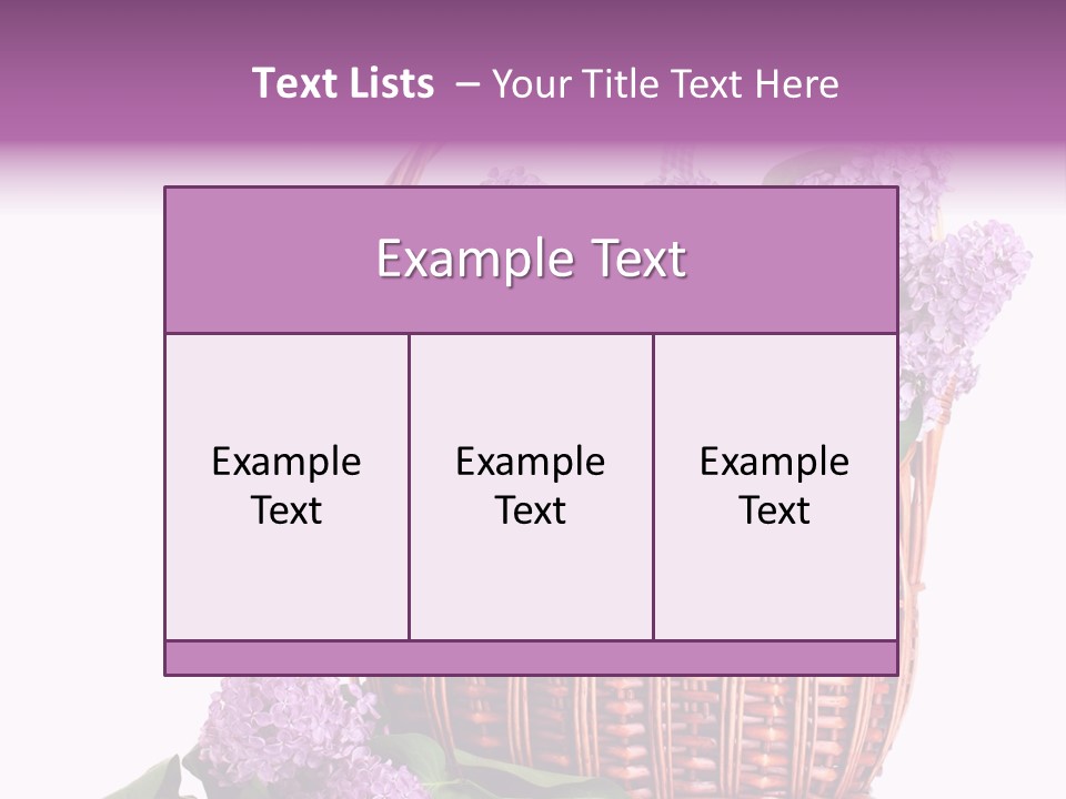 Tree Bunch Bouquet PowerPoint Template