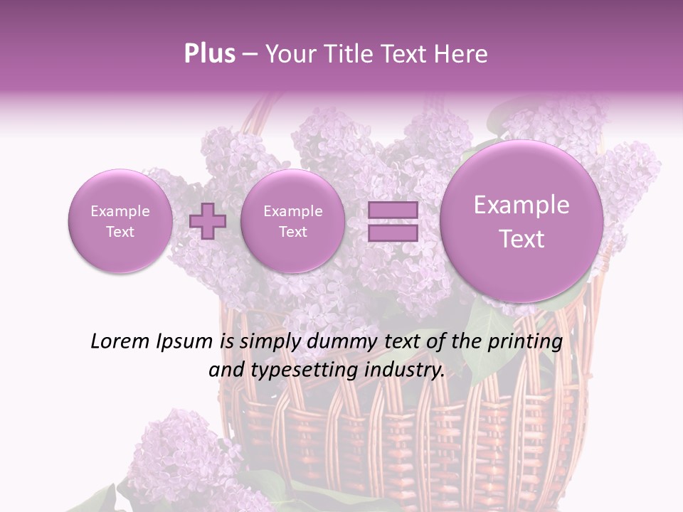 Tree Bunch Bouquet PowerPoint Template