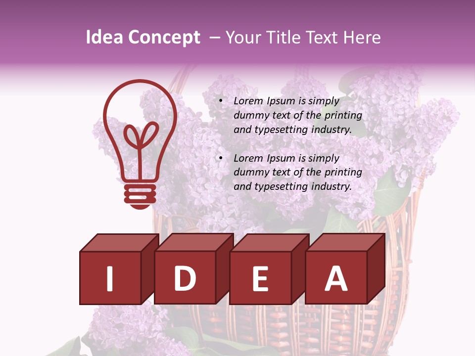 Tree Bunch Bouquet PowerPoint Template