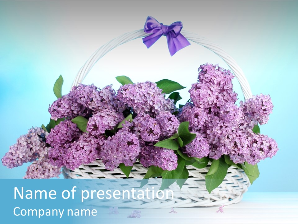Petal Background Blooming PowerPoint Template