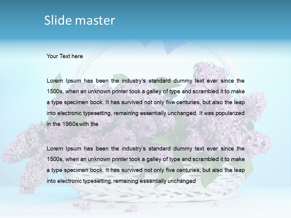 Petal Background Blooming PowerPoint Template