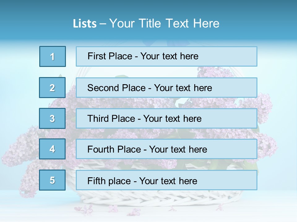 Petal Background Blooming PowerPoint Template