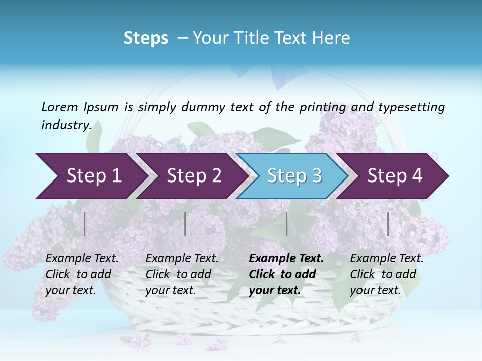 Petal Background Blooming PowerPoint Template