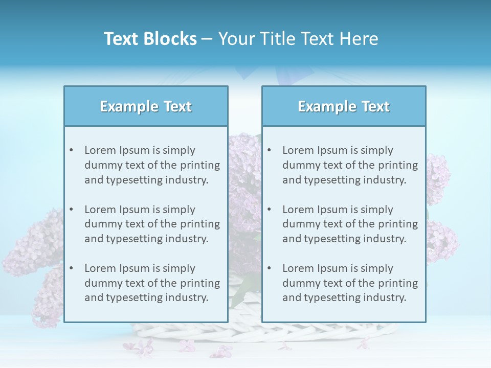 Petal Background Blooming PowerPoint Template