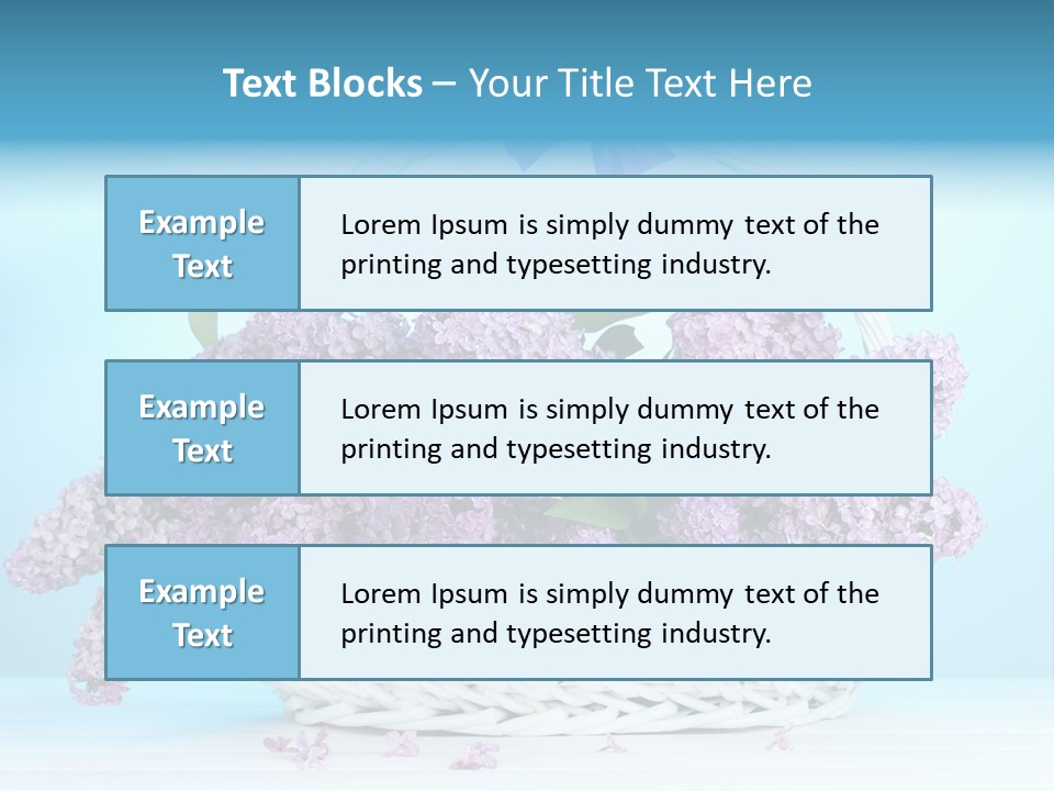 Petal Background Blooming PowerPoint Template