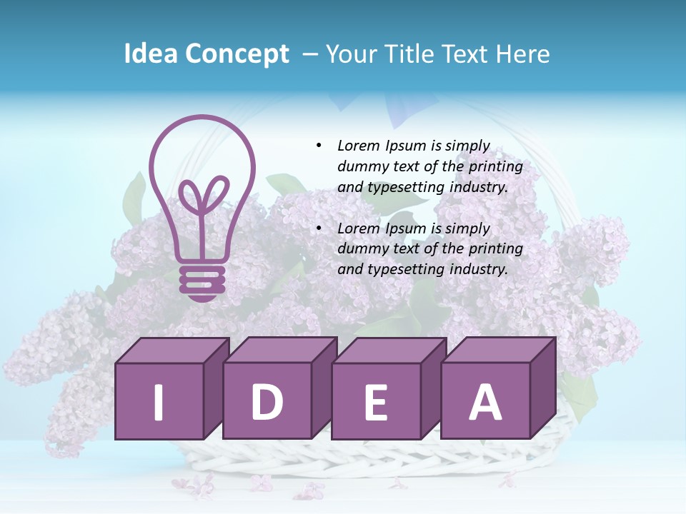 Petal Background Blooming PowerPoint Template