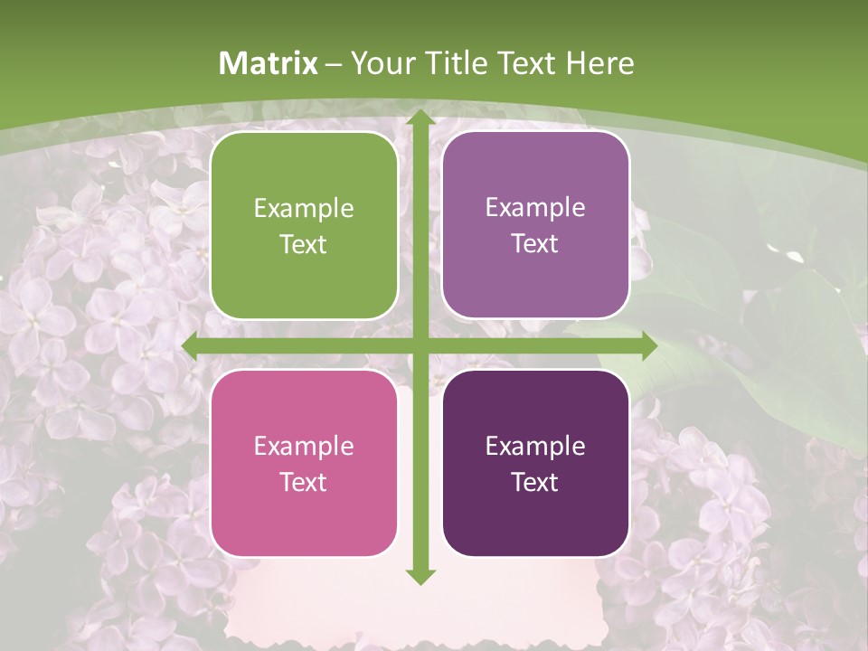 Flora Violet Floral PowerPoint Template