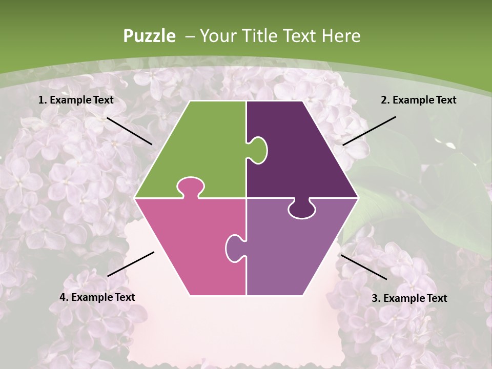 Flora Violet Floral PowerPoint Template