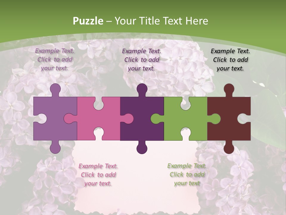 Flora Violet Floral PowerPoint Template