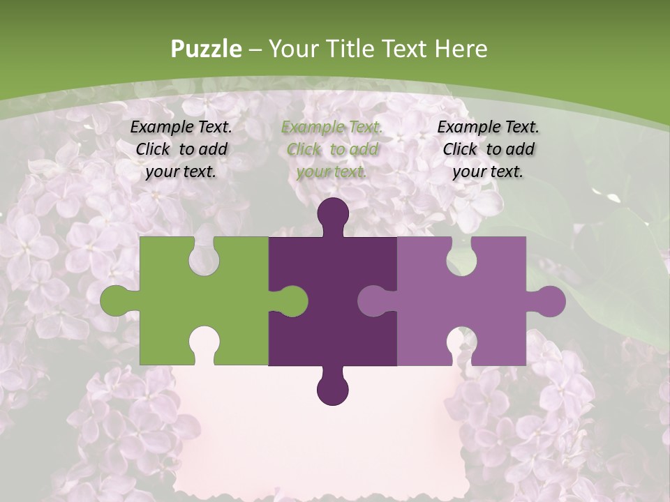 Flora Violet Floral PowerPoint Template