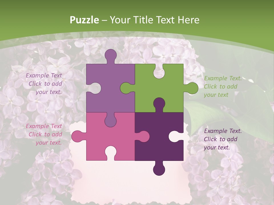 Flora Violet Floral PowerPoint Template