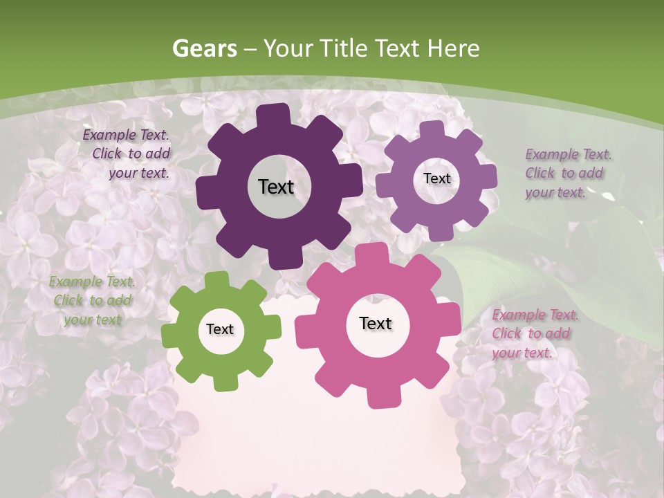 Flora Violet Floral PowerPoint Template