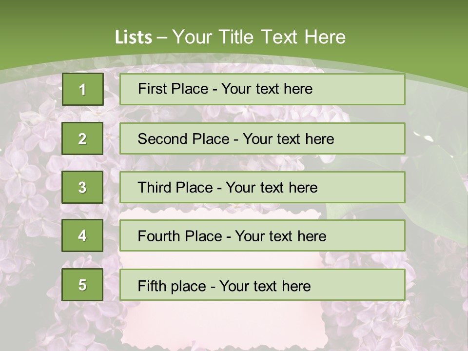 Flora Violet Floral PowerPoint Template