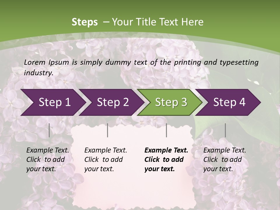Flora Violet Floral PowerPoint Template