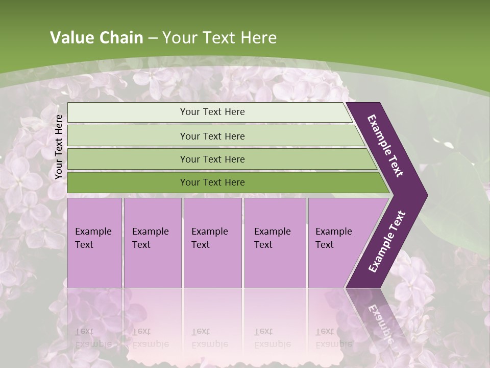 Flora Violet Floral PowerPoint Template