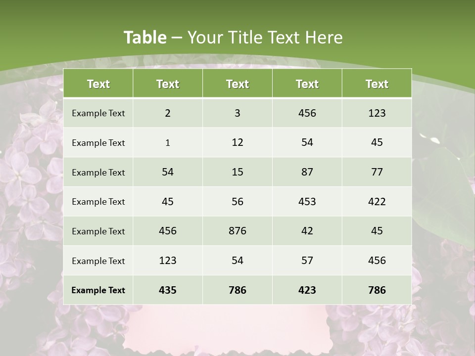 Flora Violet Floral PowerPoint Template