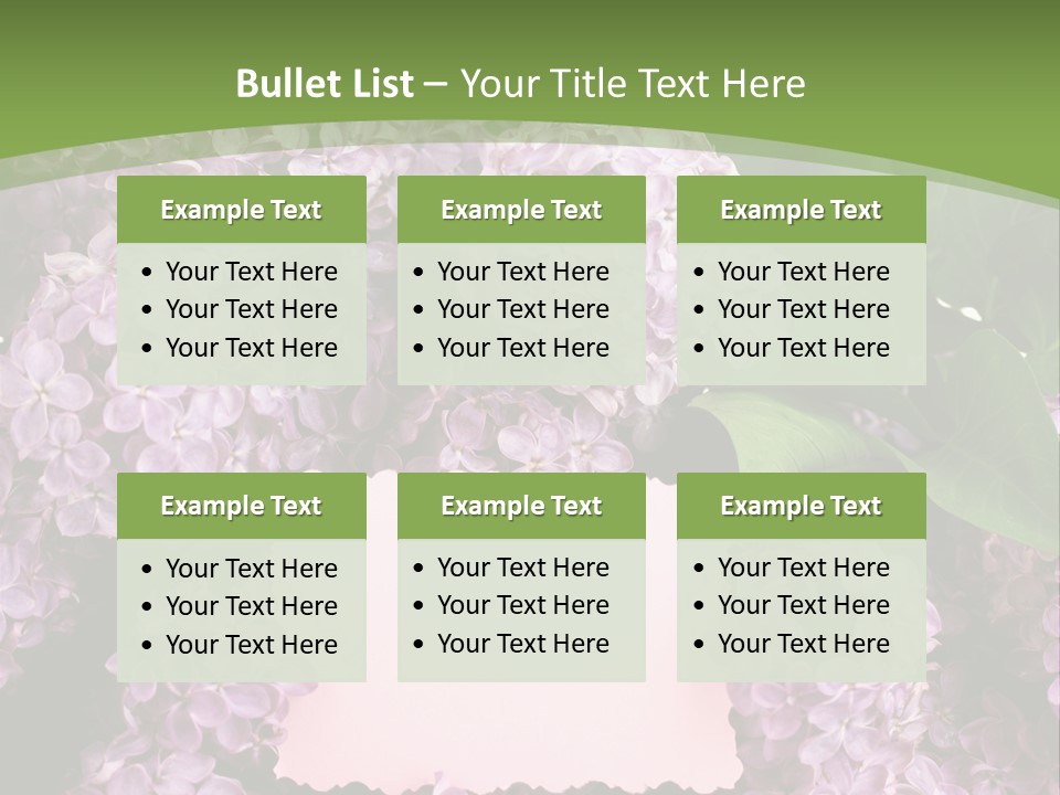 Flora Violet Floral PowerPoint Template