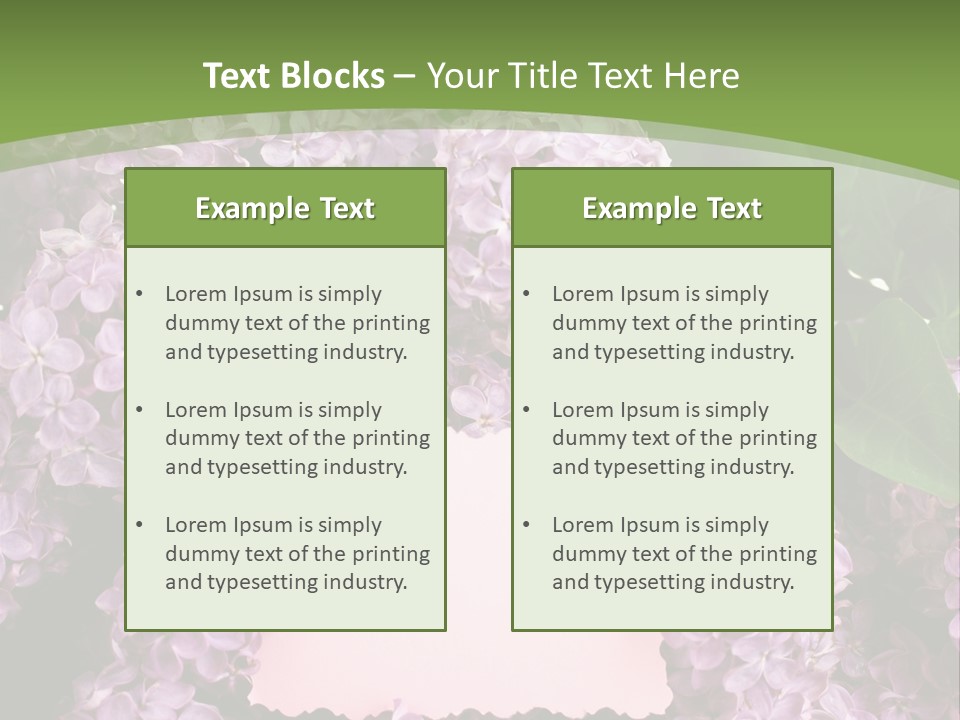 Flora Violet Floral PowerPoint Template