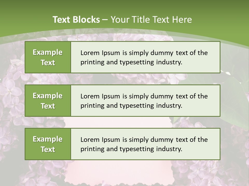 Flora Violet Floral PowerPoint Template