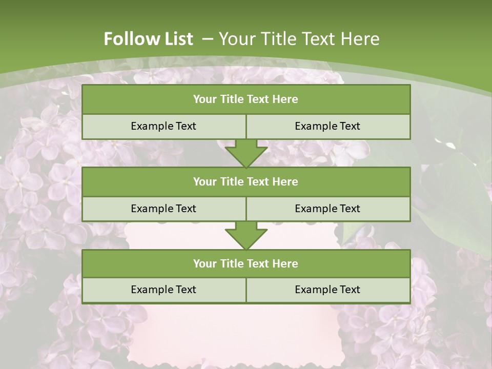 Flora Violet Floral PowerPoint Template