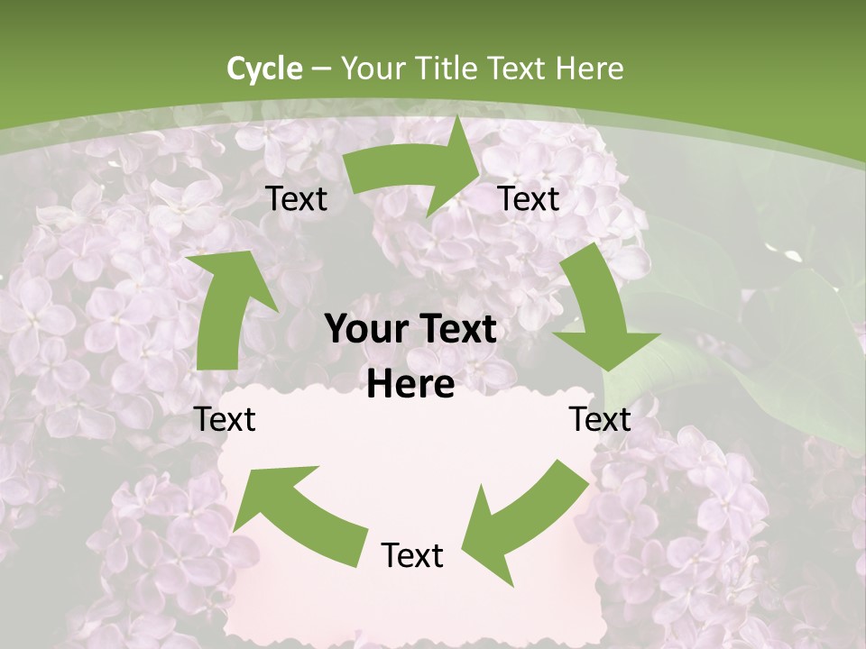 Flora Violet Floral PowerPoint Template