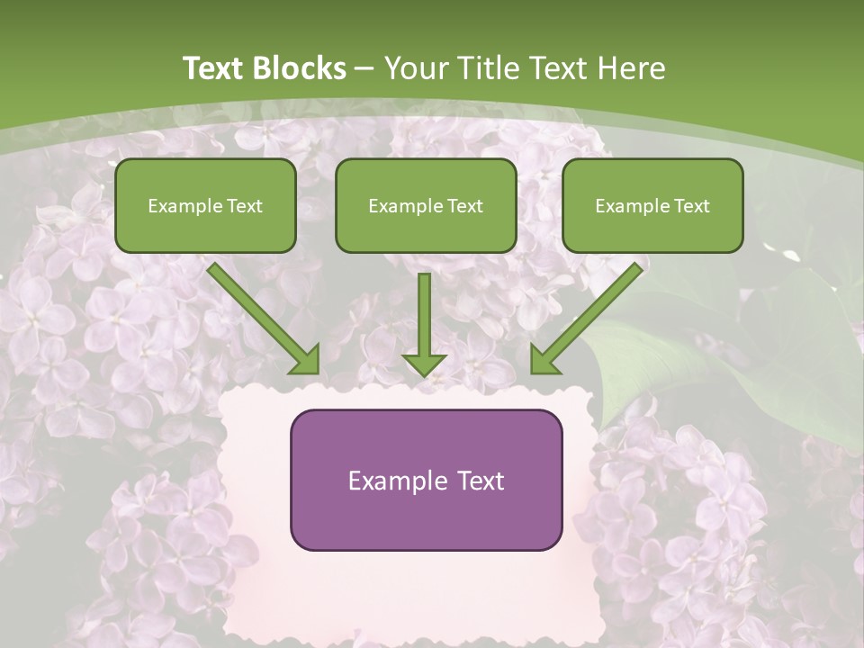 Flora Violet Floral PowerPoint Template