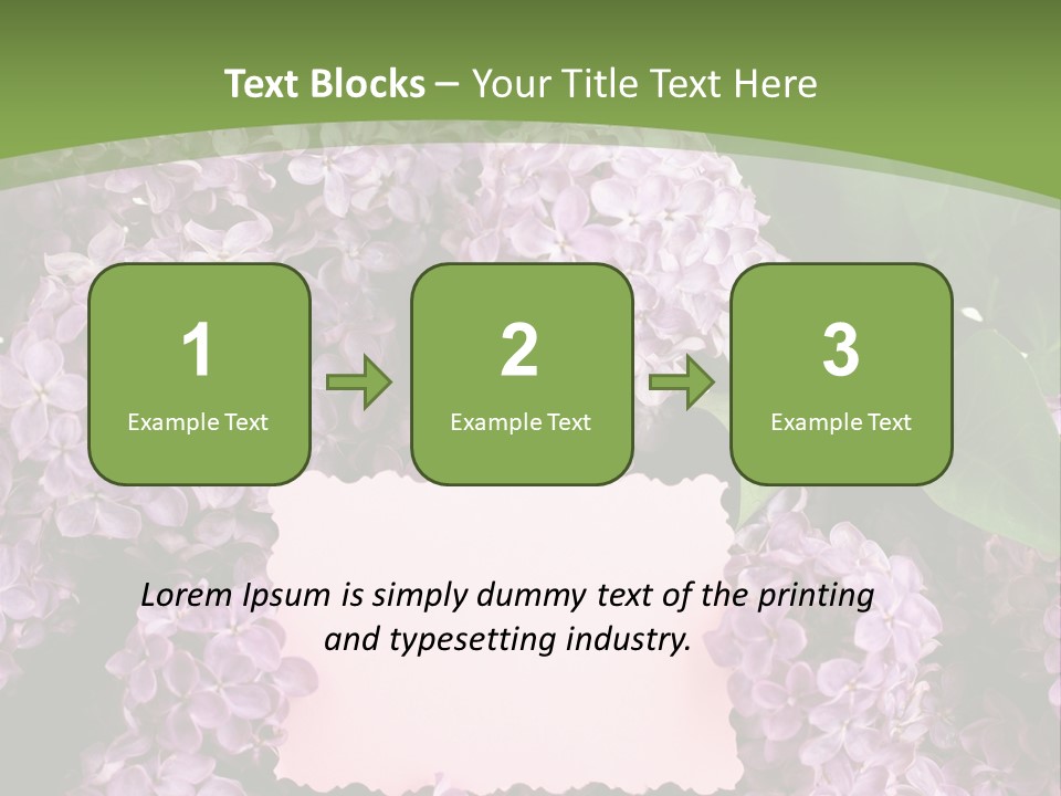 Flora Violet Floral PowerPoint Template