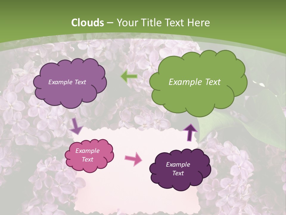 Flora Violet Floral PowerPoint Template