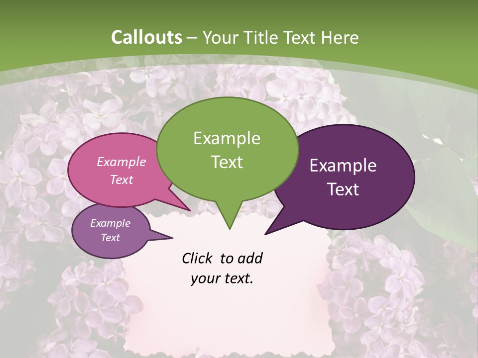 Flora Violet Floral PowerPoint Template