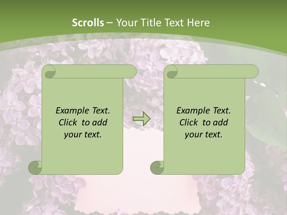 Flora Violet Floral PowerPoint Template