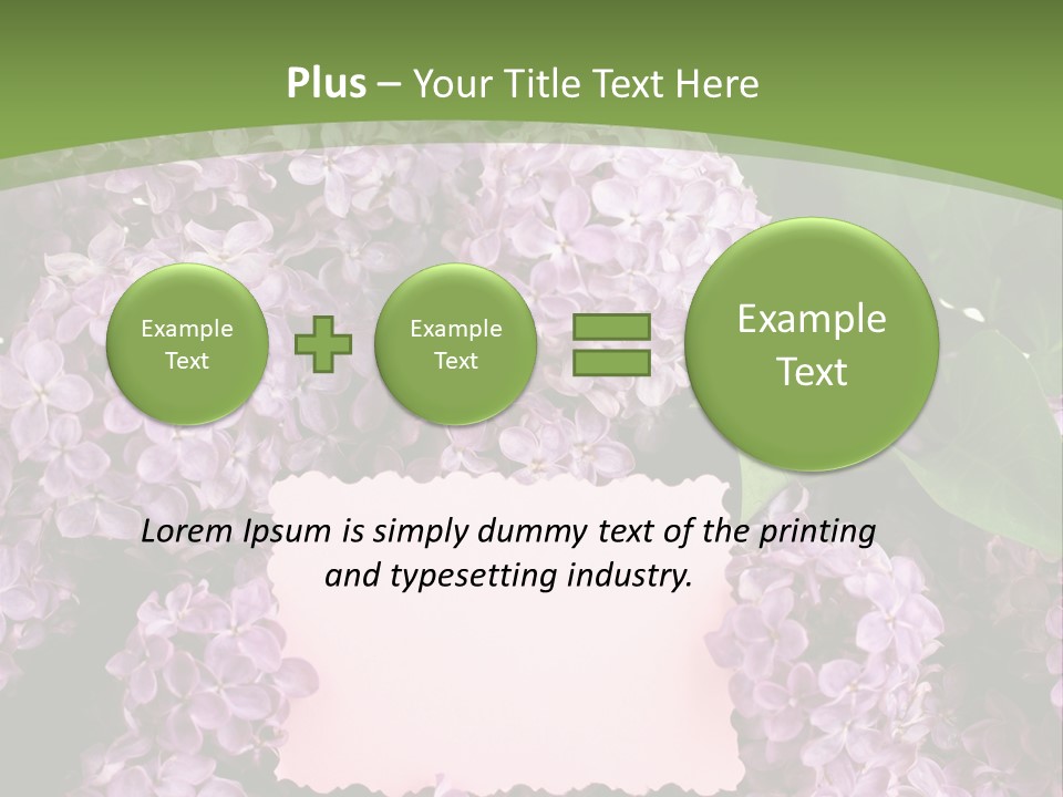 Flora Violet Floral PowerPoint Template