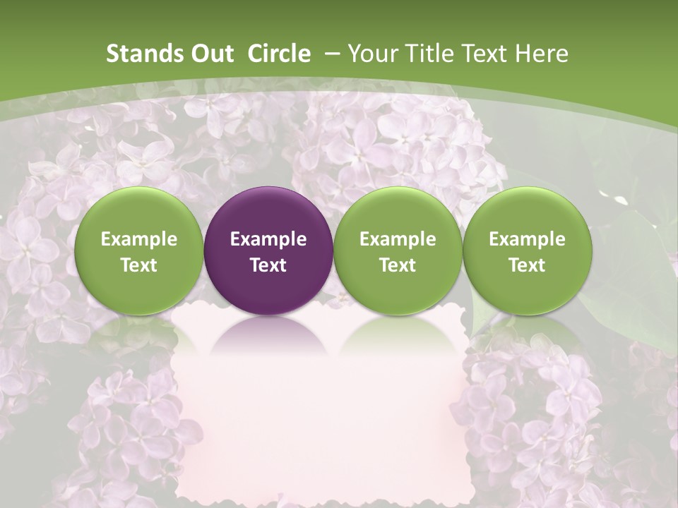 Flora Violet Floral PowerPoint Template