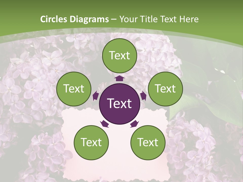 Flora Violet Floral PowerPoint Template