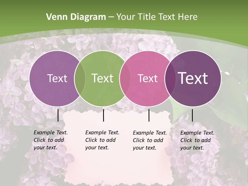 Flora Violet Floral PowerPoint Template