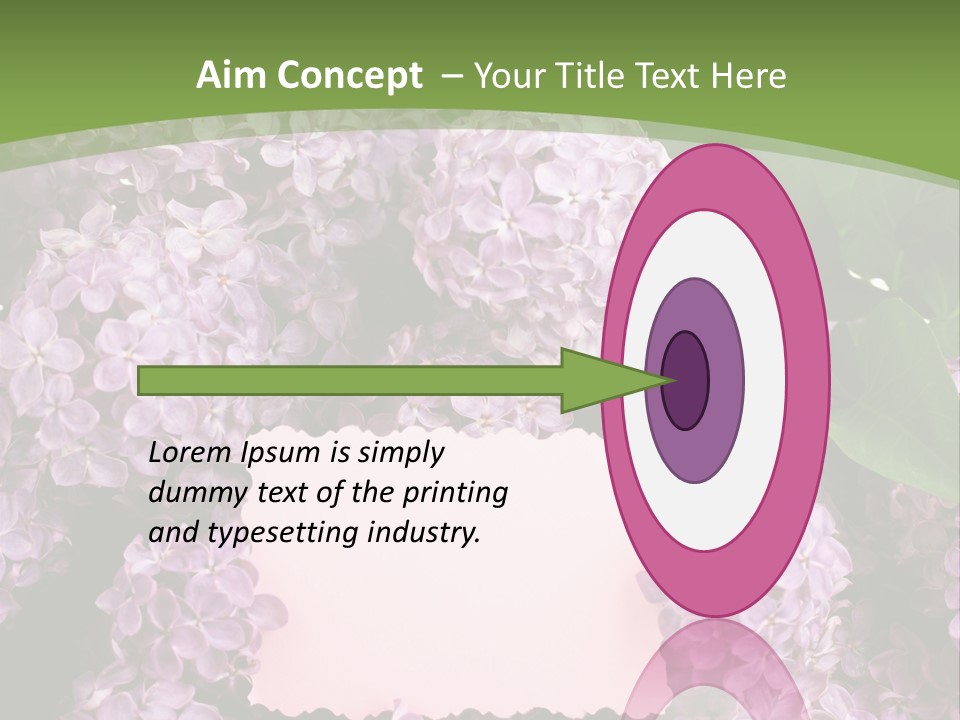 Flora Violet Floral PowerPoint Template