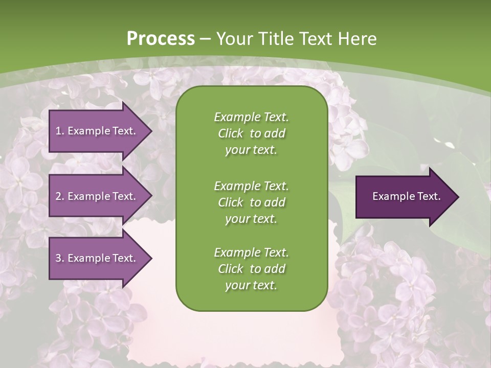 Flora Violet Floral PowerPoint Template