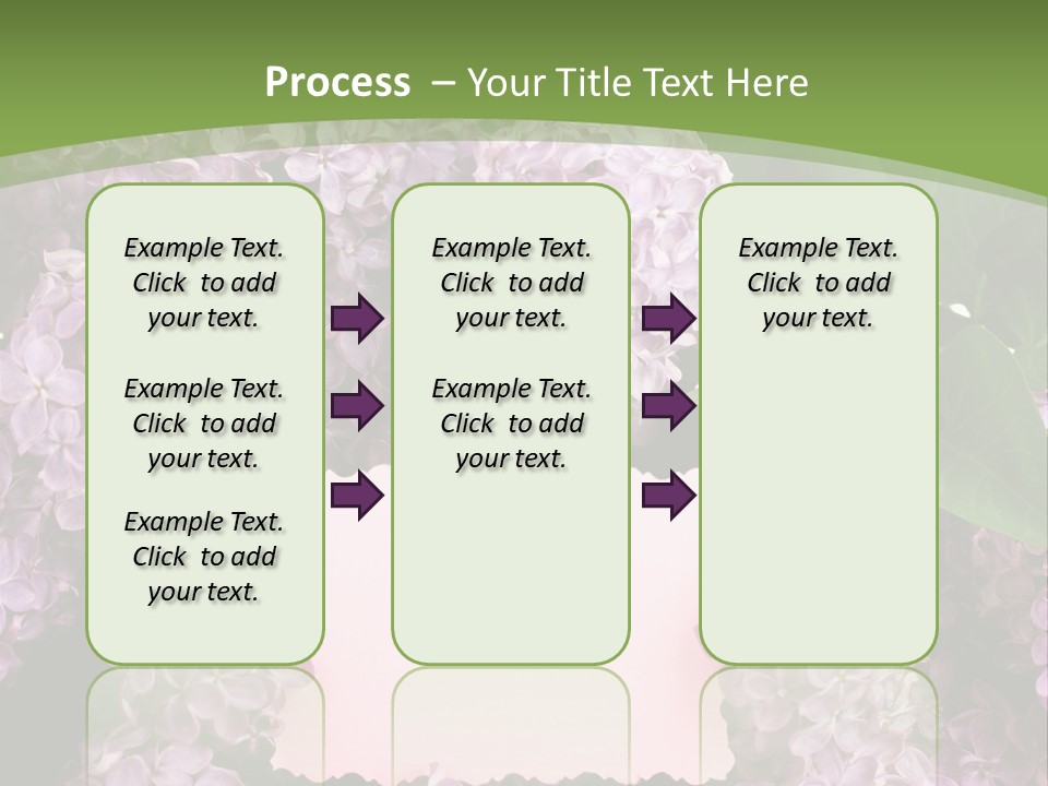 Flora Violet Floral PowerPoint Template