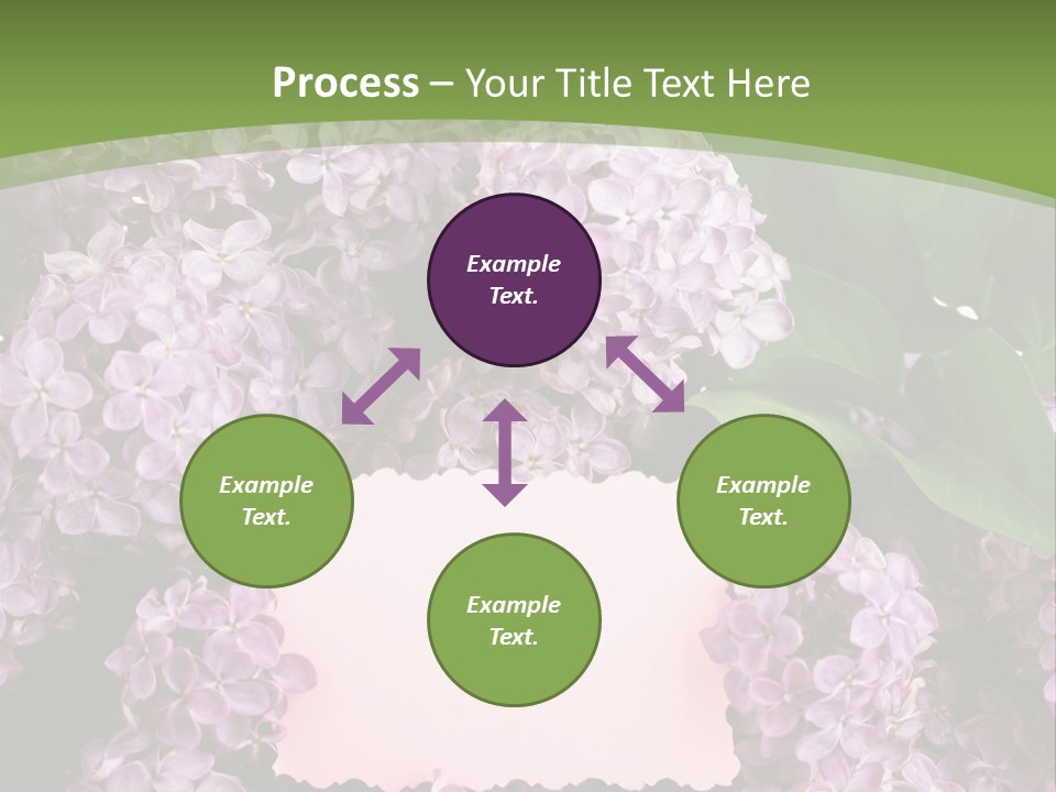 Flora Violet Floral PowerPoint Template