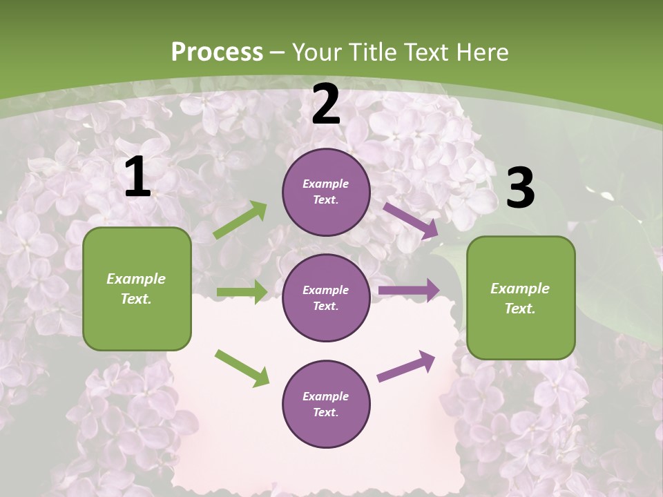 Flora Violet Floral PowerPoint Template