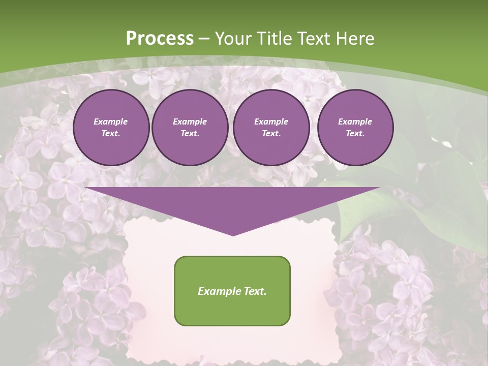 Flora Violet Floral PowerPoint Template