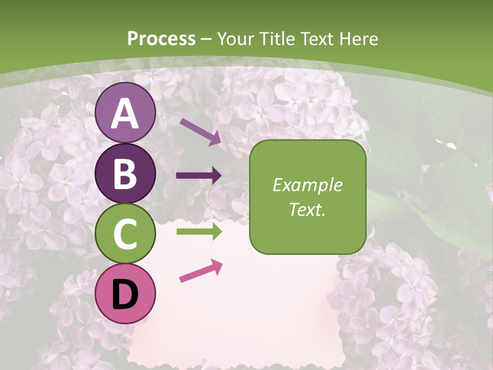 Flora Violet Floral PowerPoint Template
