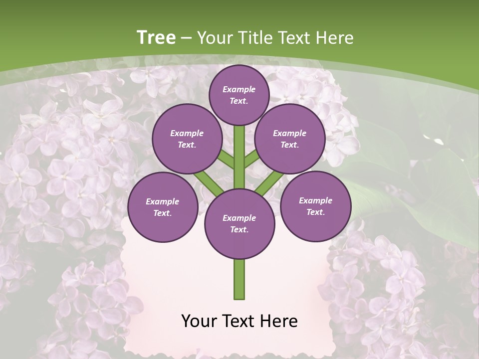 Flora Violet Floral PowerPoint Template